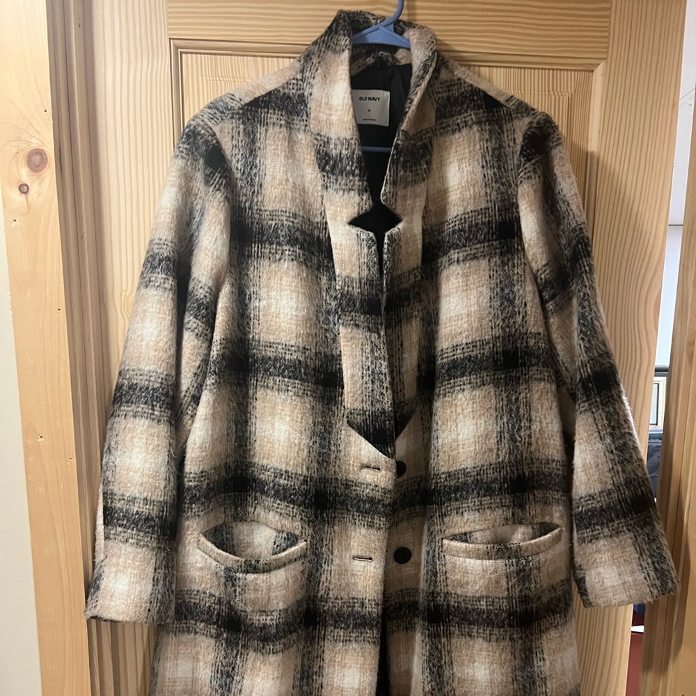Old navy checkered P coat